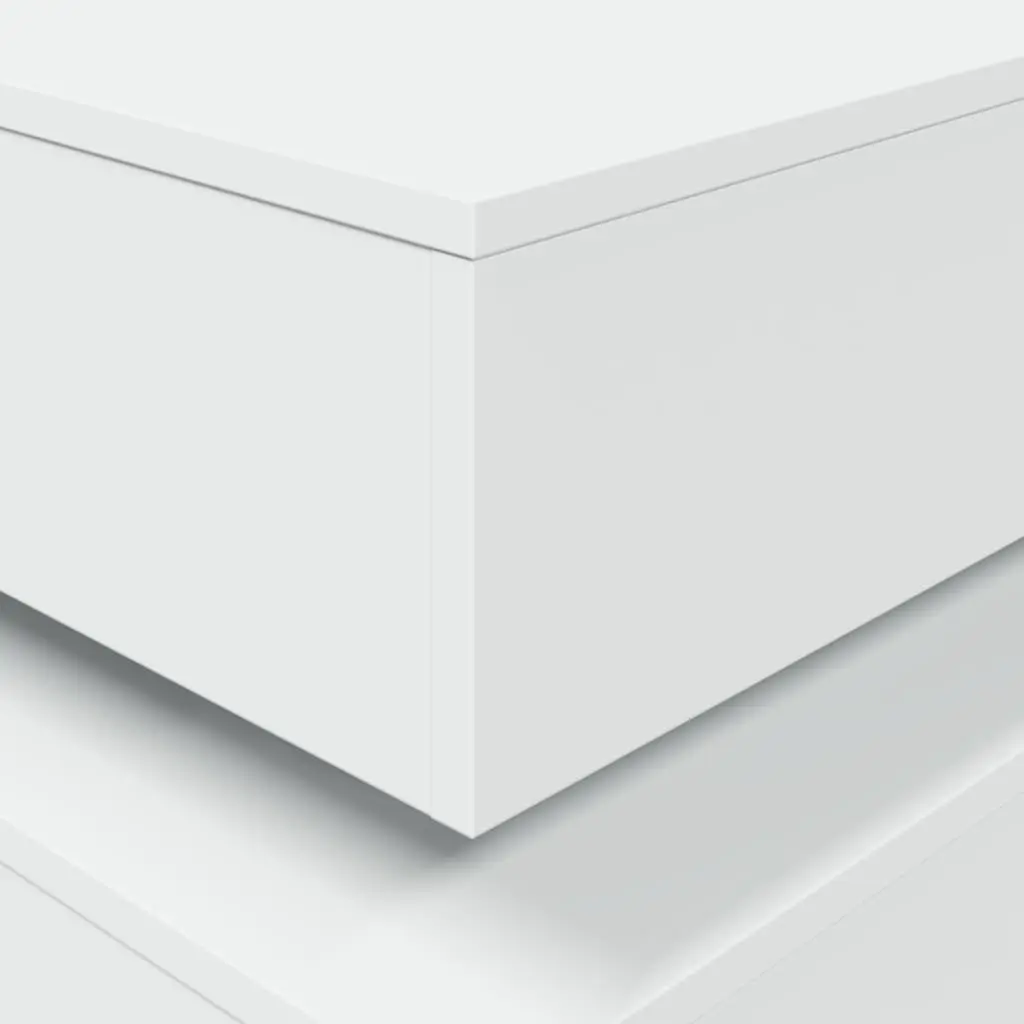 Coffee Table with RGB LED Lights Modern Living Room Accent White 90x50x40cm