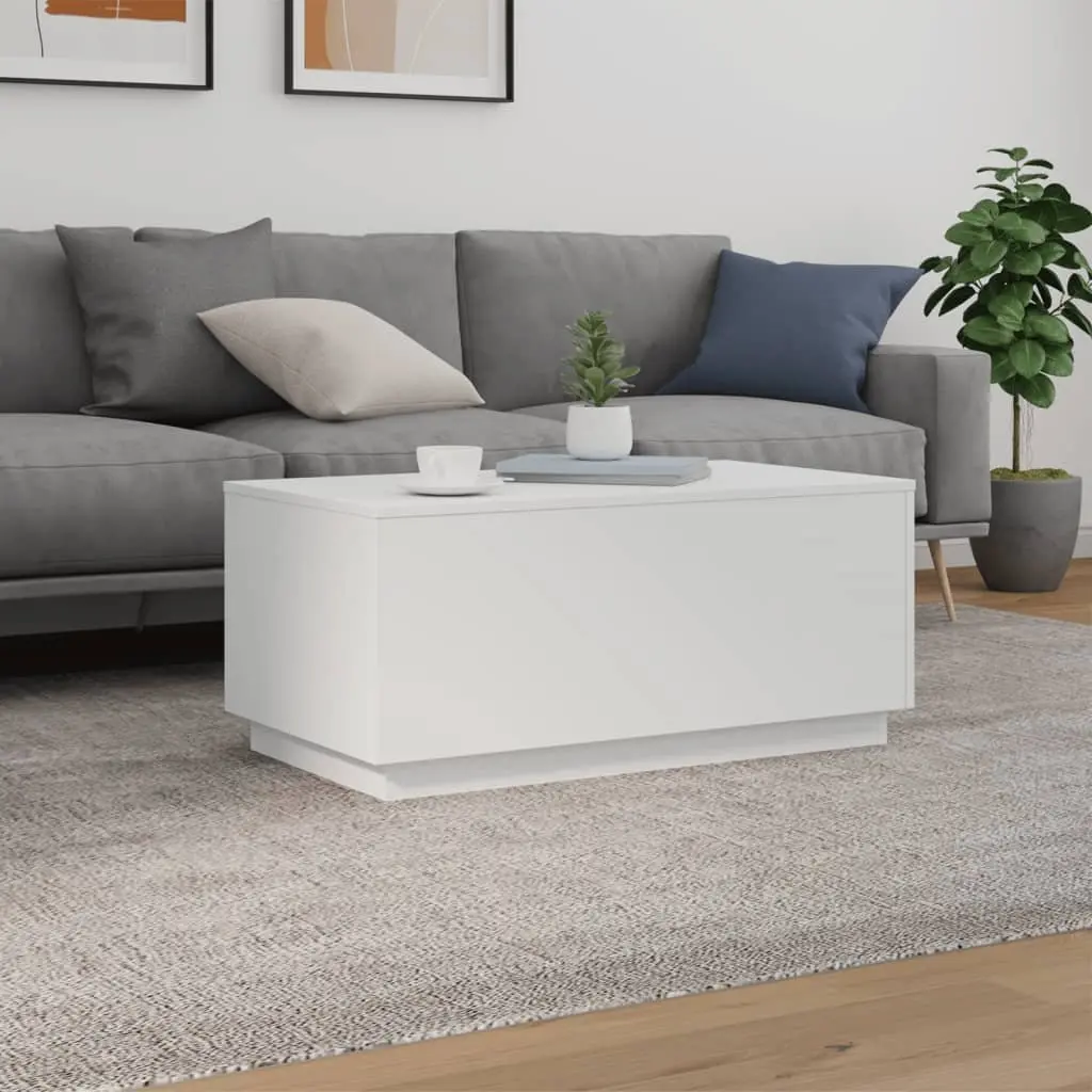 Coffee Table with Integrated RGB LED Lights
