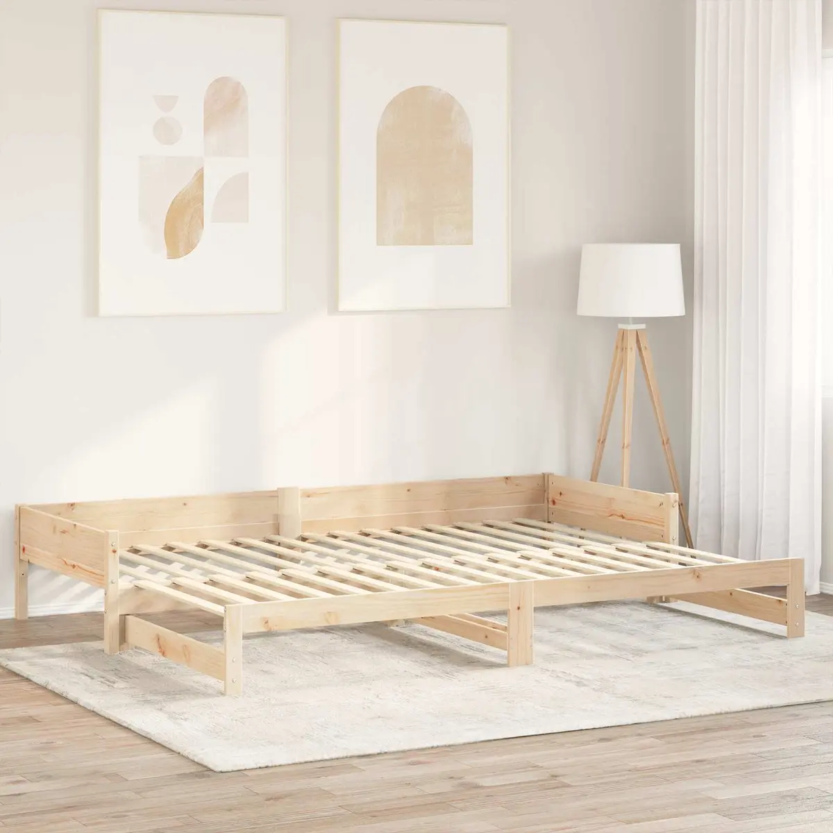 Wooden Bed Slat Mattress Support Solid Pine Replacement Slat Brown 90 x 6 x 1.3 cm