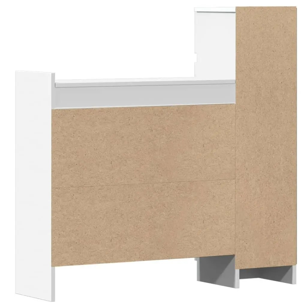 Shoe Cabinet Storage Organiser 100.5x28x100 cm White