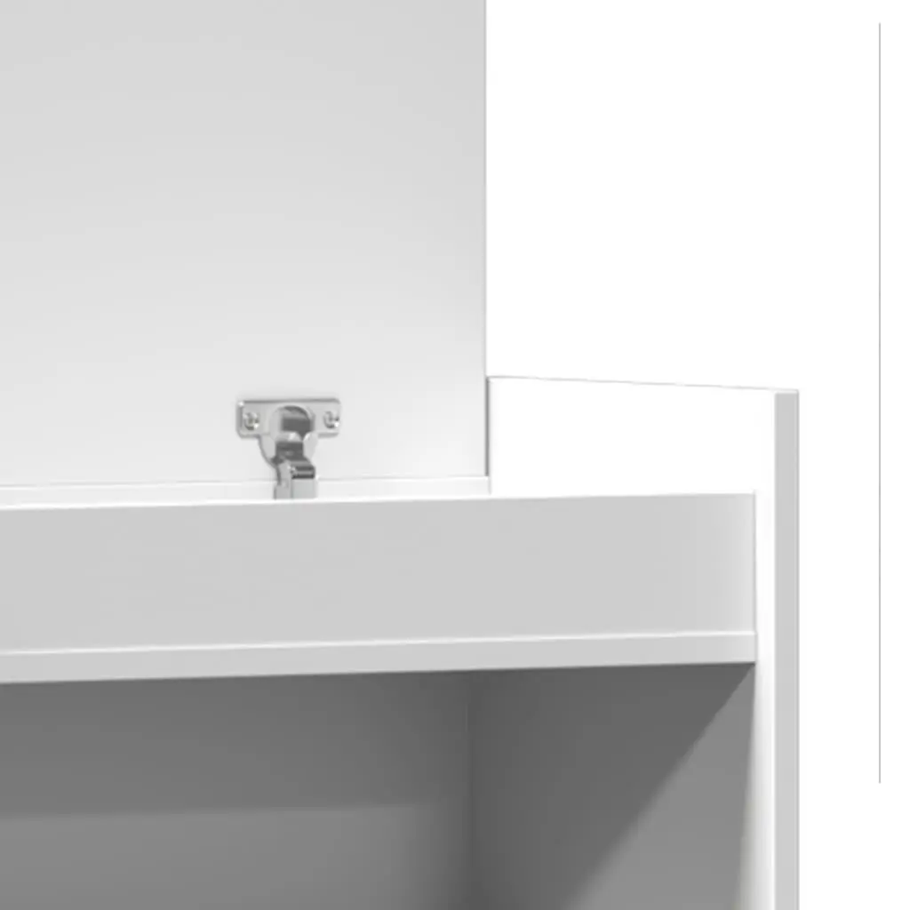 Shoe Cabinet Storage Organiser 100.5x28x100 cm White