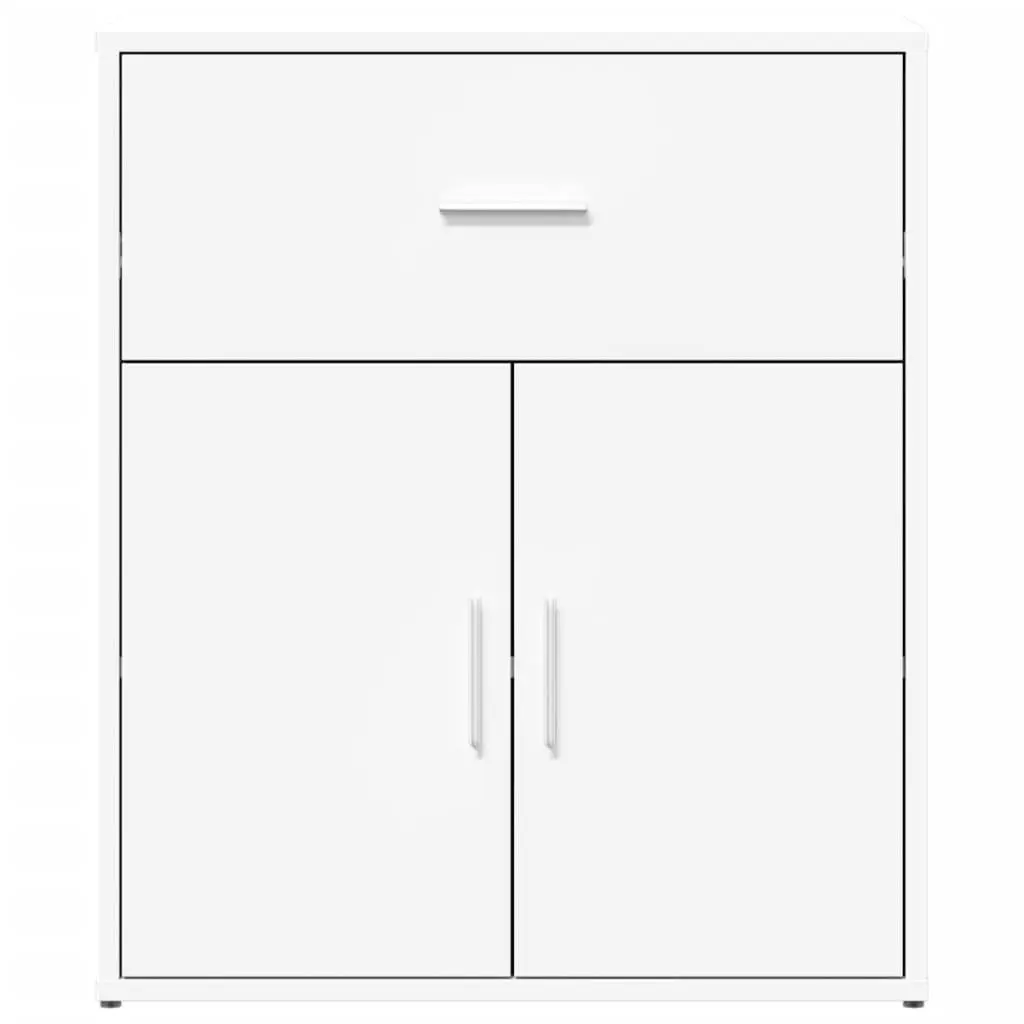 Sideboard Storage Cabinet 60x31x70 cm White Engineered Wood