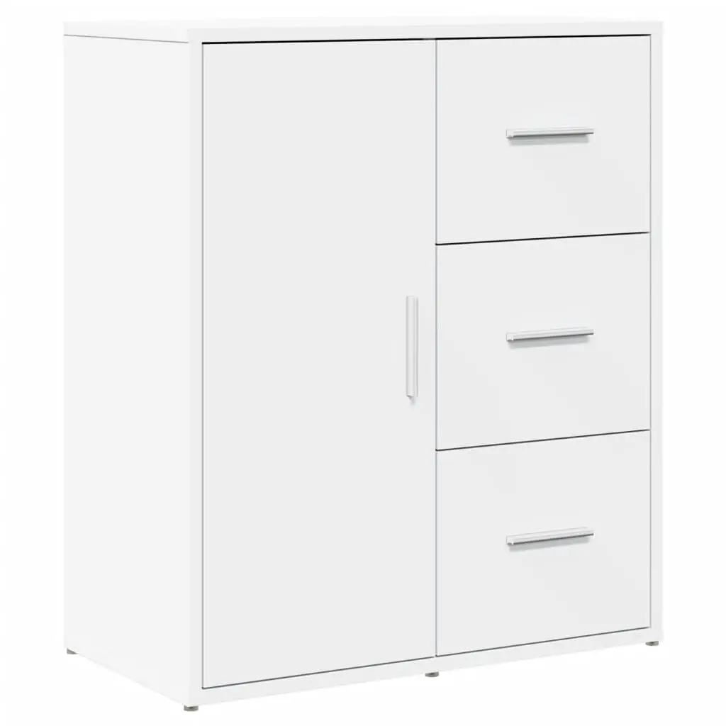 Sideboard Storage Cabinet White 60x31x70 cm Engineered Wood