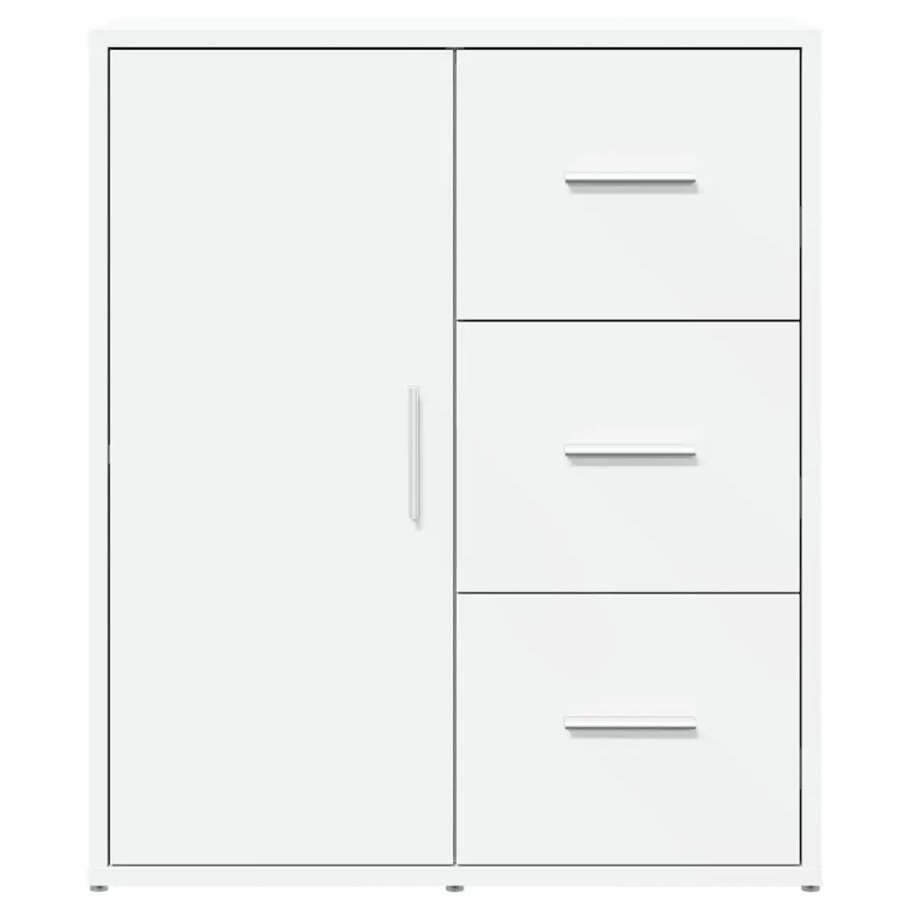 Sideboard Storage Cabinet White 60x31x70 cm Engineered Wood