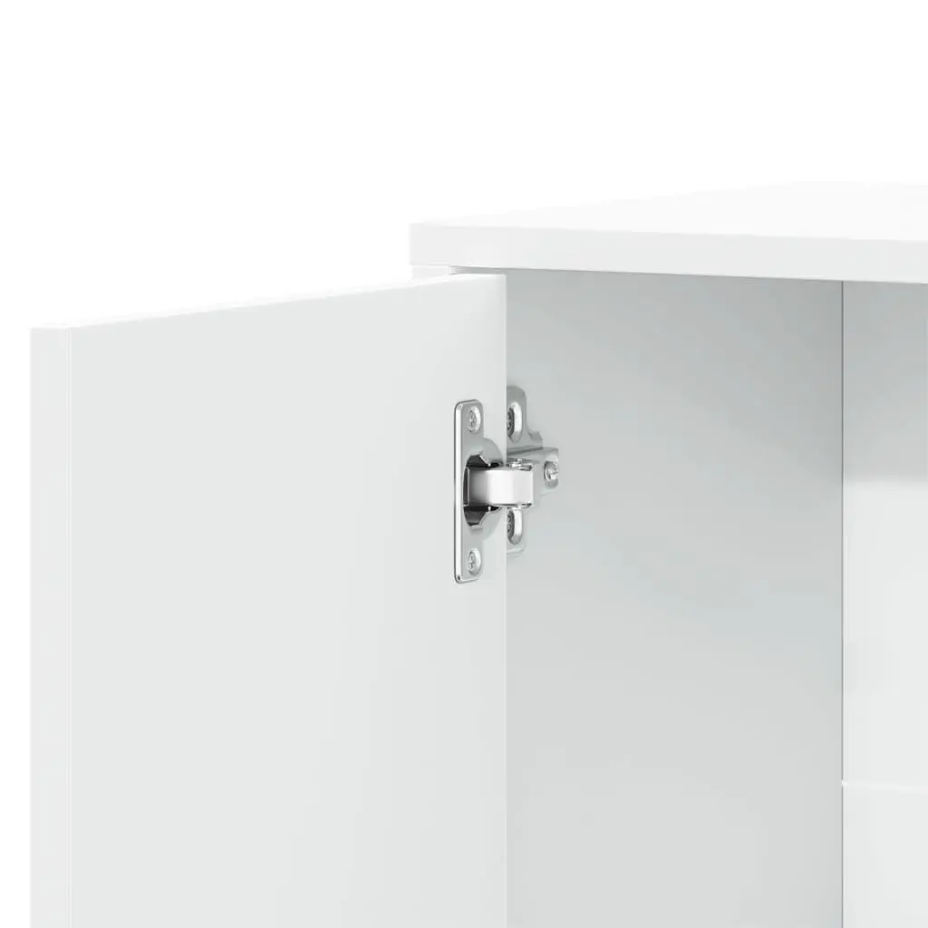 Sideboard Storage Cabinet White 60x31x70 cm Engineered Wood