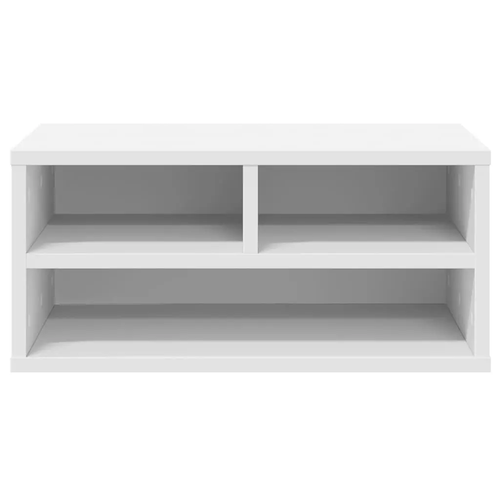 Printer Stand Organiser Shelf Storage Office Desk Table White 49 x 40 x 22.5 cm