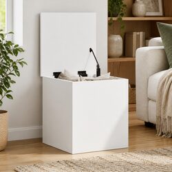 Practical Storage Chest in White for Everyday Use