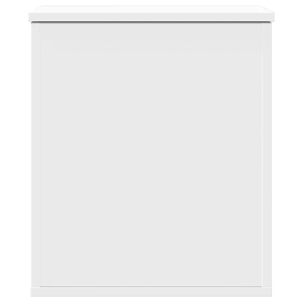 Storage Chest Organiser 40 x 42 x 46 cm White Engineered Wood for Bedroom Living Room