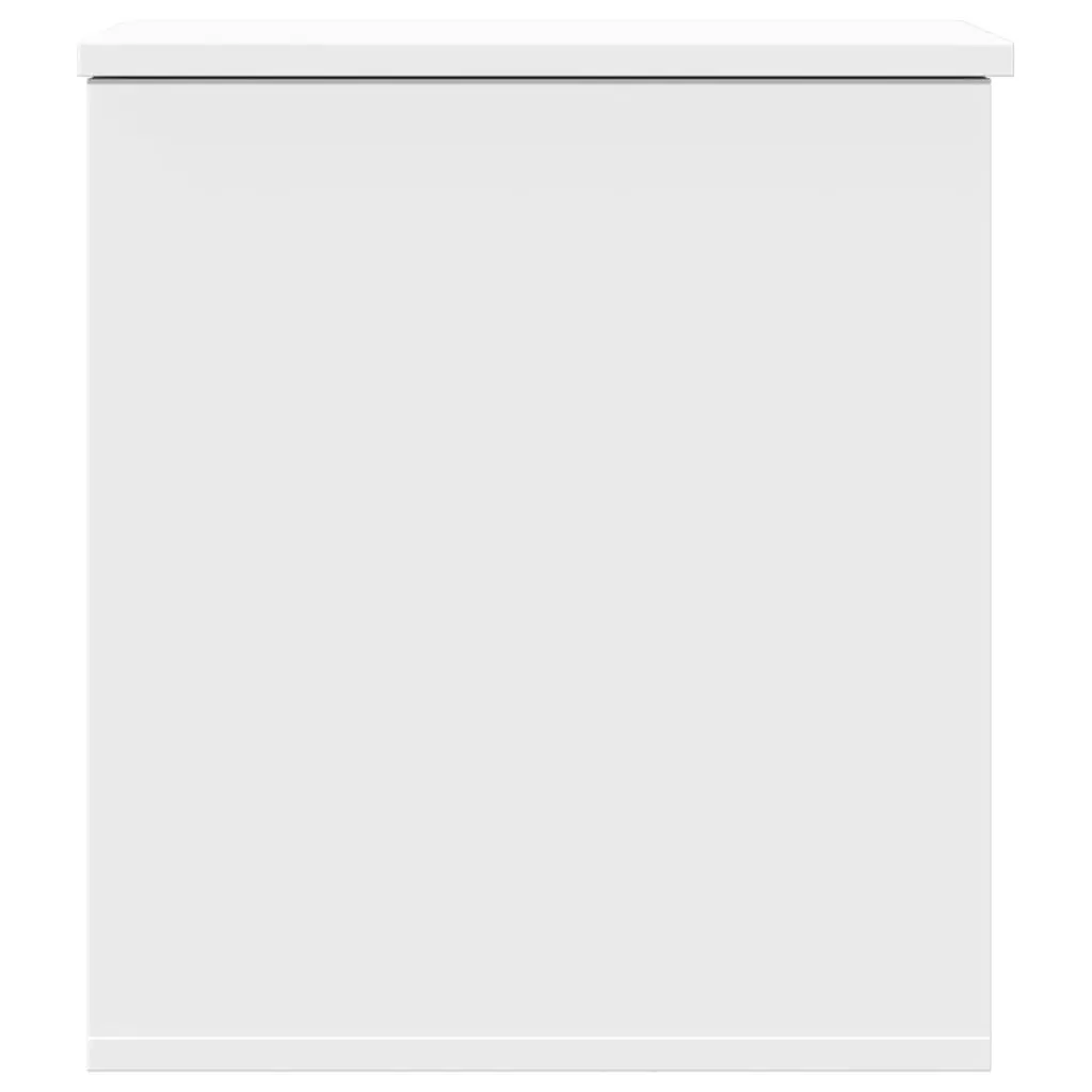 Storage Chest Organiser 40 x 42 x 46 cm White Engineered Wood for Bedroom Living Room
