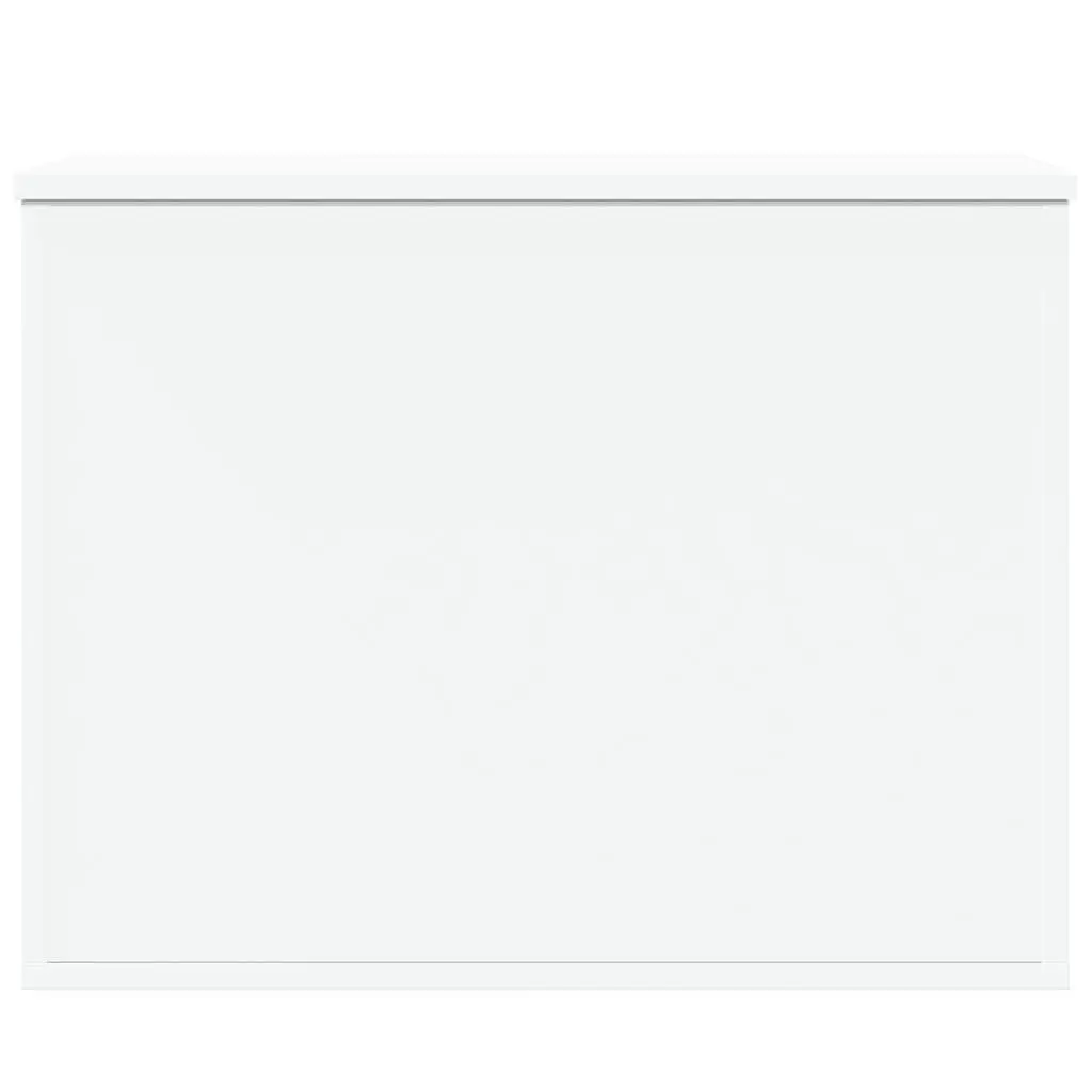 Storage Chest Toy Box Organiser 60x42x46 cm White Engineered Wood