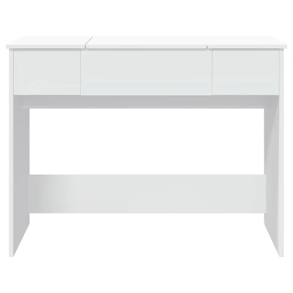 Dressing Table with Mirror Bedroom Vanity Storage Unit 100x45x76cm White