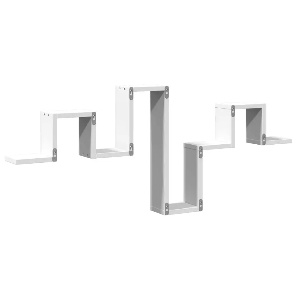 Wall Shelf Storage Display Bookcase 104.5x10x43 cm White