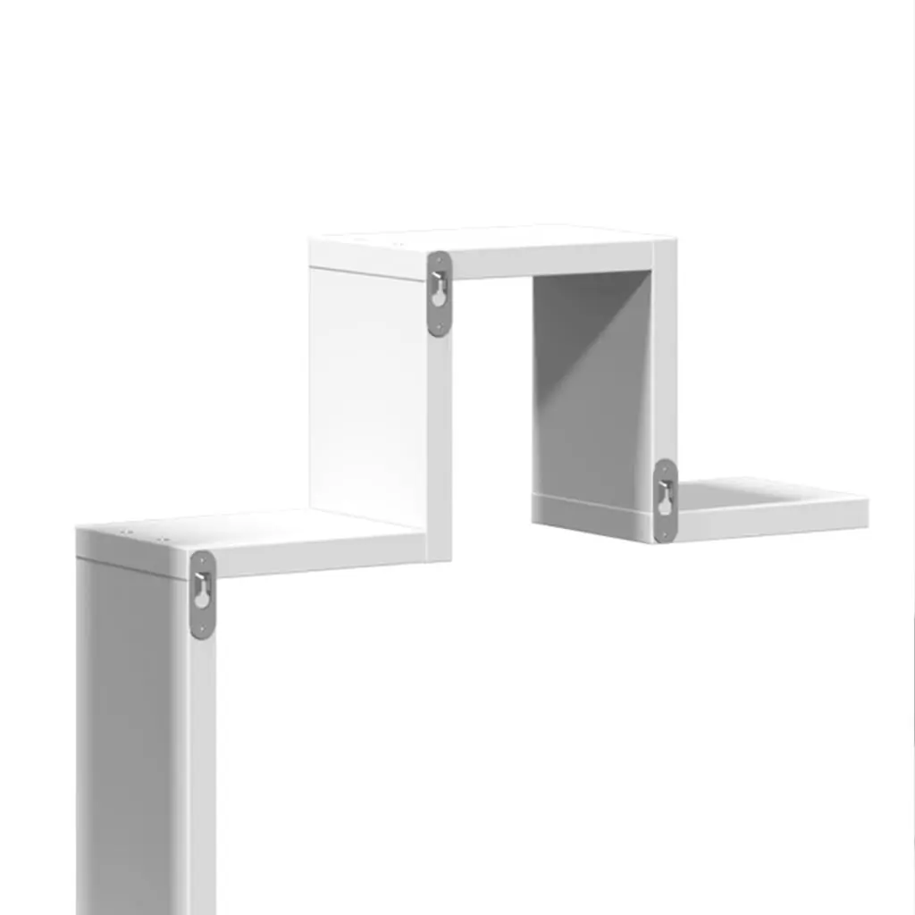 Wall Shelf Storage Display Bookcase 104.5x10x43 cm White