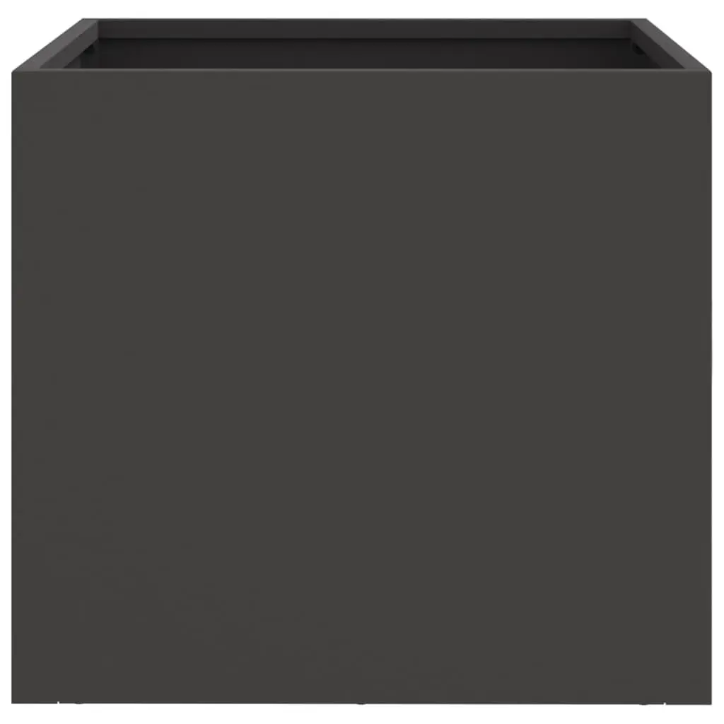 Steel Planters Garden Flower Pot 32x30x29 cm Black 2 Piece