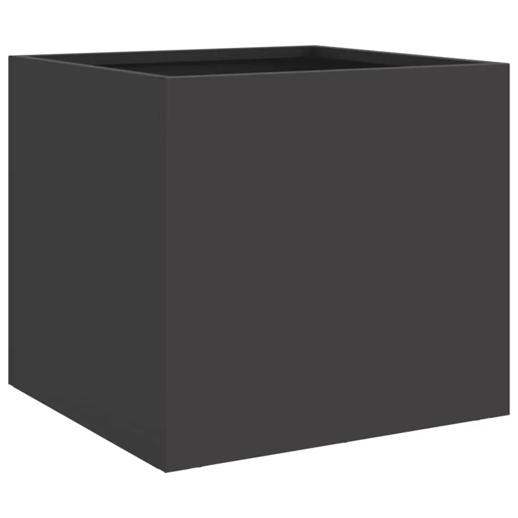 Steel Planters Garden Flower Pot 32x30x29 cm Black 2 Piece