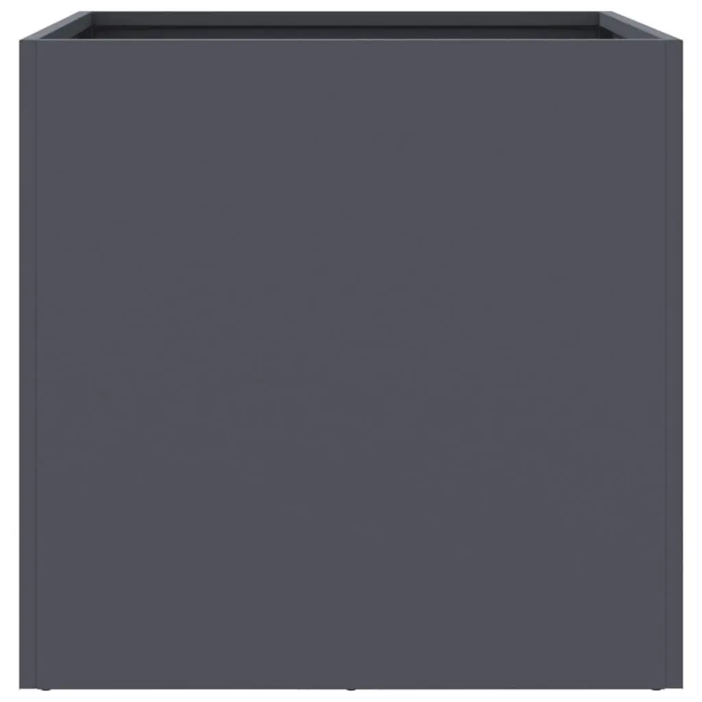 Raised Bed Planter Boxes Garden Outdoor Flower Pot 42 x 40 x 39 cm Anthracite 2 Piece