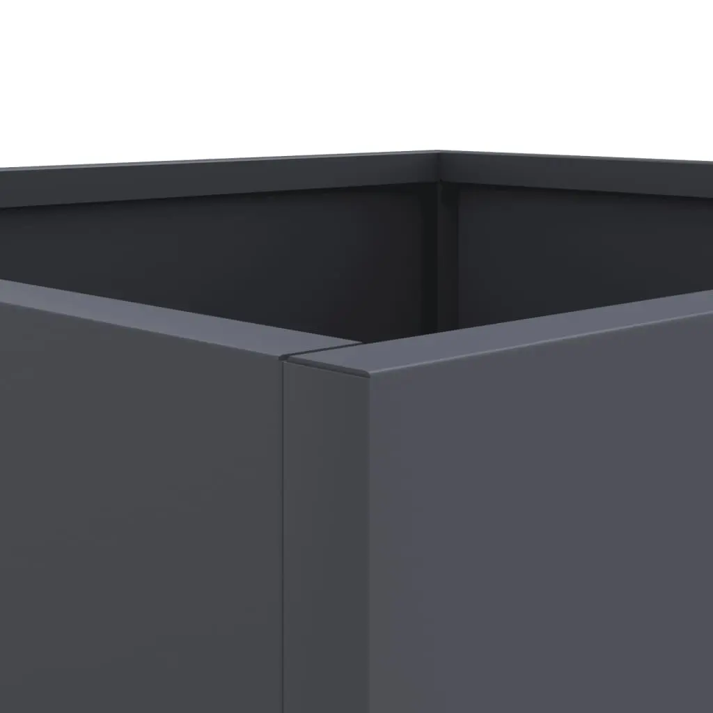Raised Bed Planter Boxes Garden Outdoor Flower Pot 42 x 40 x 39 cm Anthracite 2 Piece