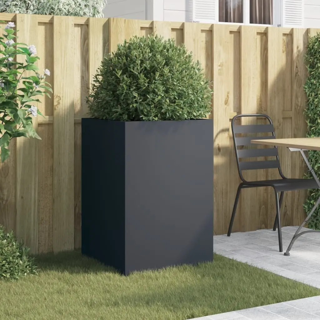 Planter Box Anthracite 52x48x75cm Raised Bed Garden Flower Container Outdoor