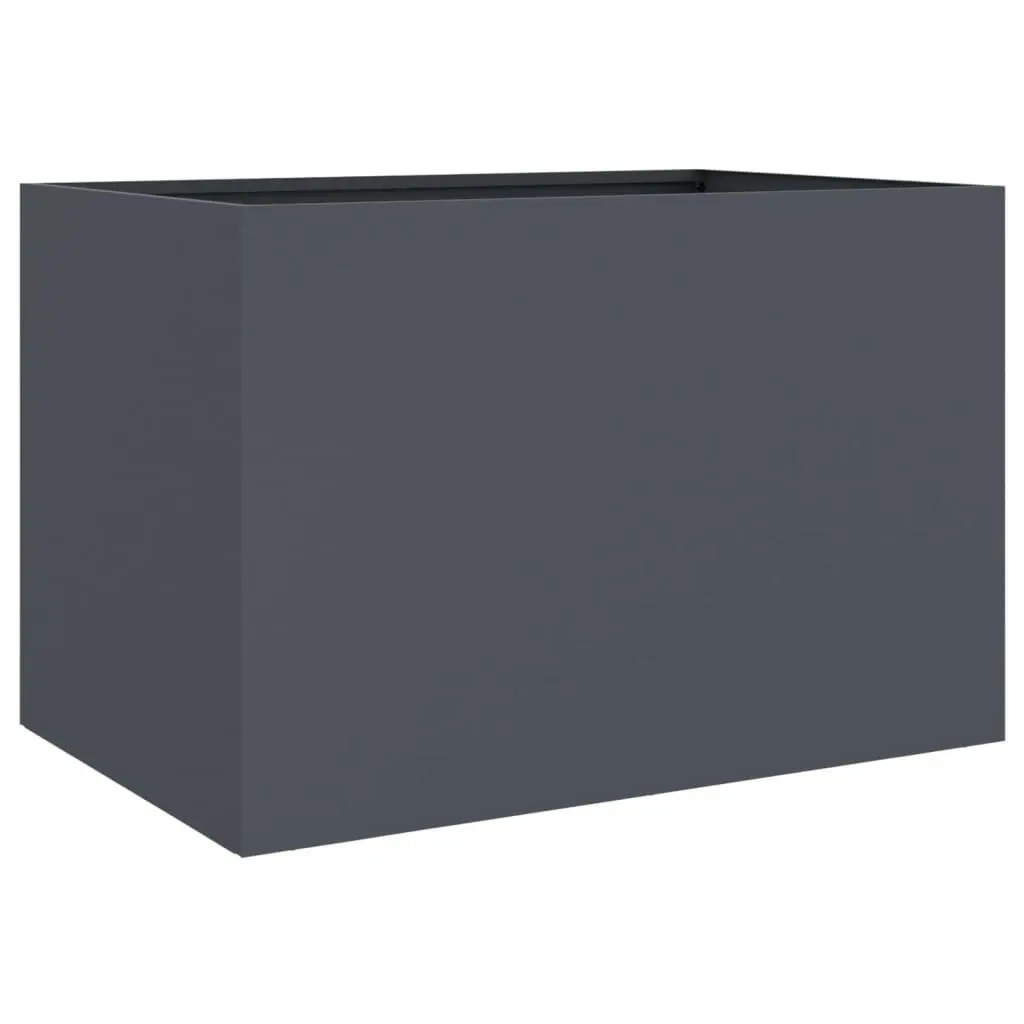 Steel Planter for Garden 62x40x39 cm Anthracite