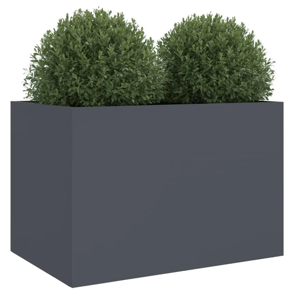 Steel Planter for Garden 62x40x39 cm Anthracite