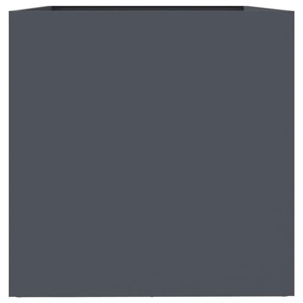Steel Planter Raised Garden Bed Outdoor Anthracite 62 x 47 x 46 cm