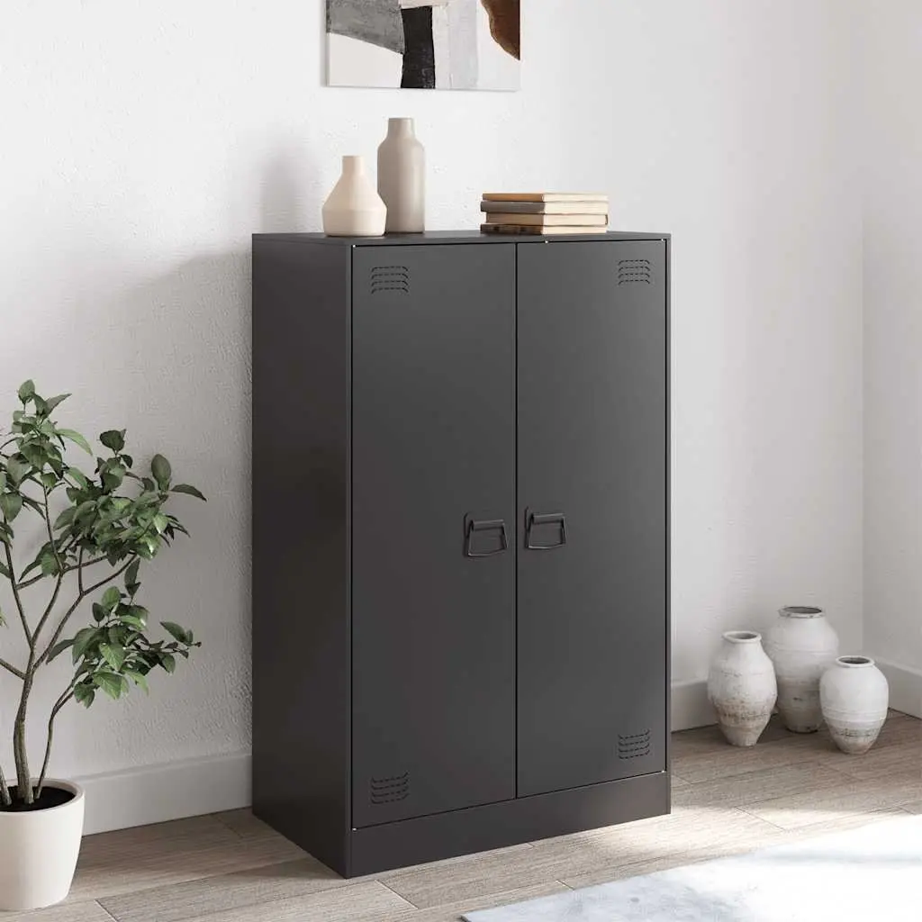 Black Sideboard with Ample Storage Space