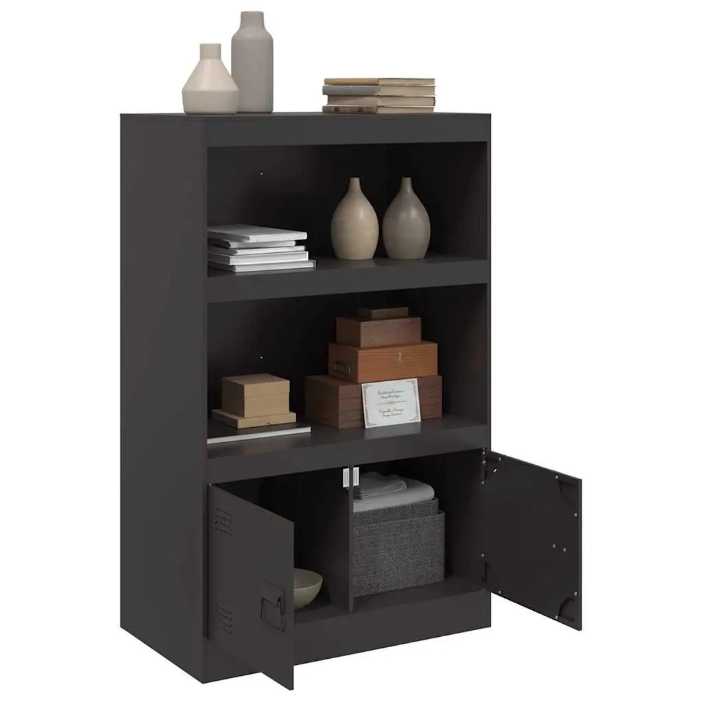 Black Sideboard with Ample Storage Space