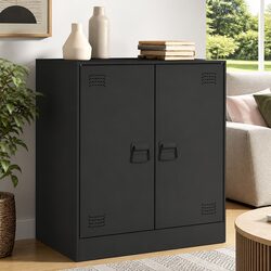 Reliable Black Sideboard with Exceptional Storage