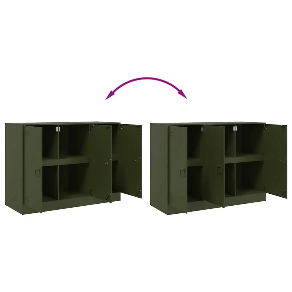 Olive Green Sideboard with Ample Storage
