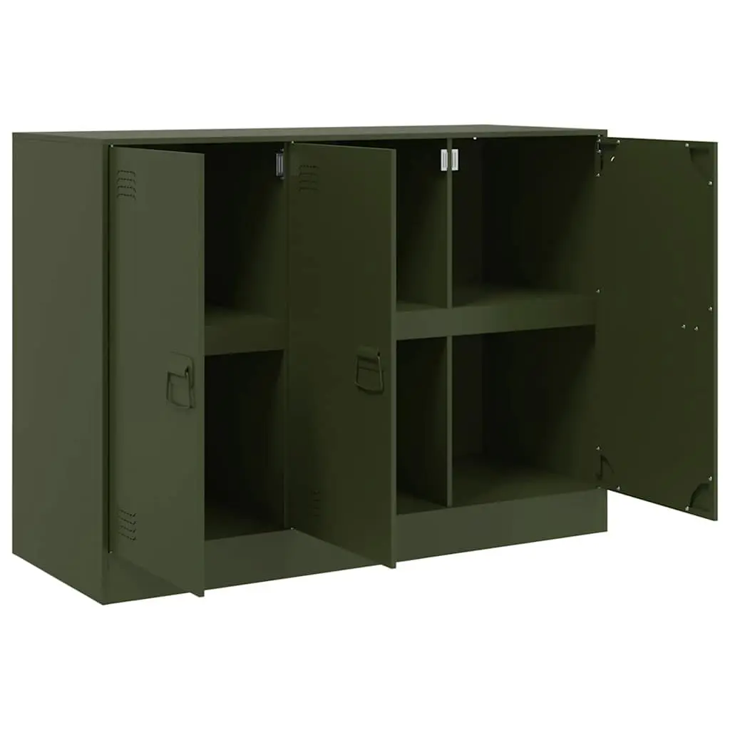 Olive Green Sideboard with Ample Storage