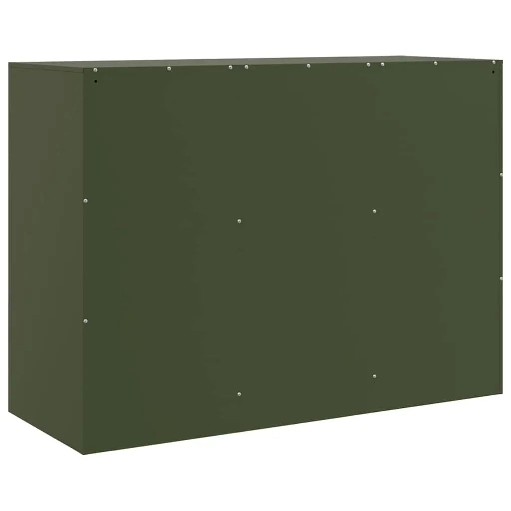 Olive Green Sideboard with Ample Storage