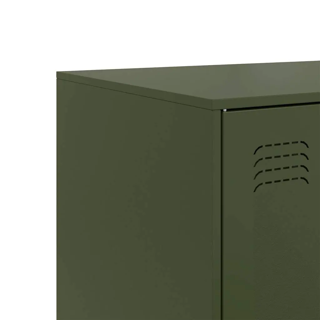 Olive Green Sideboard with Ample Storage