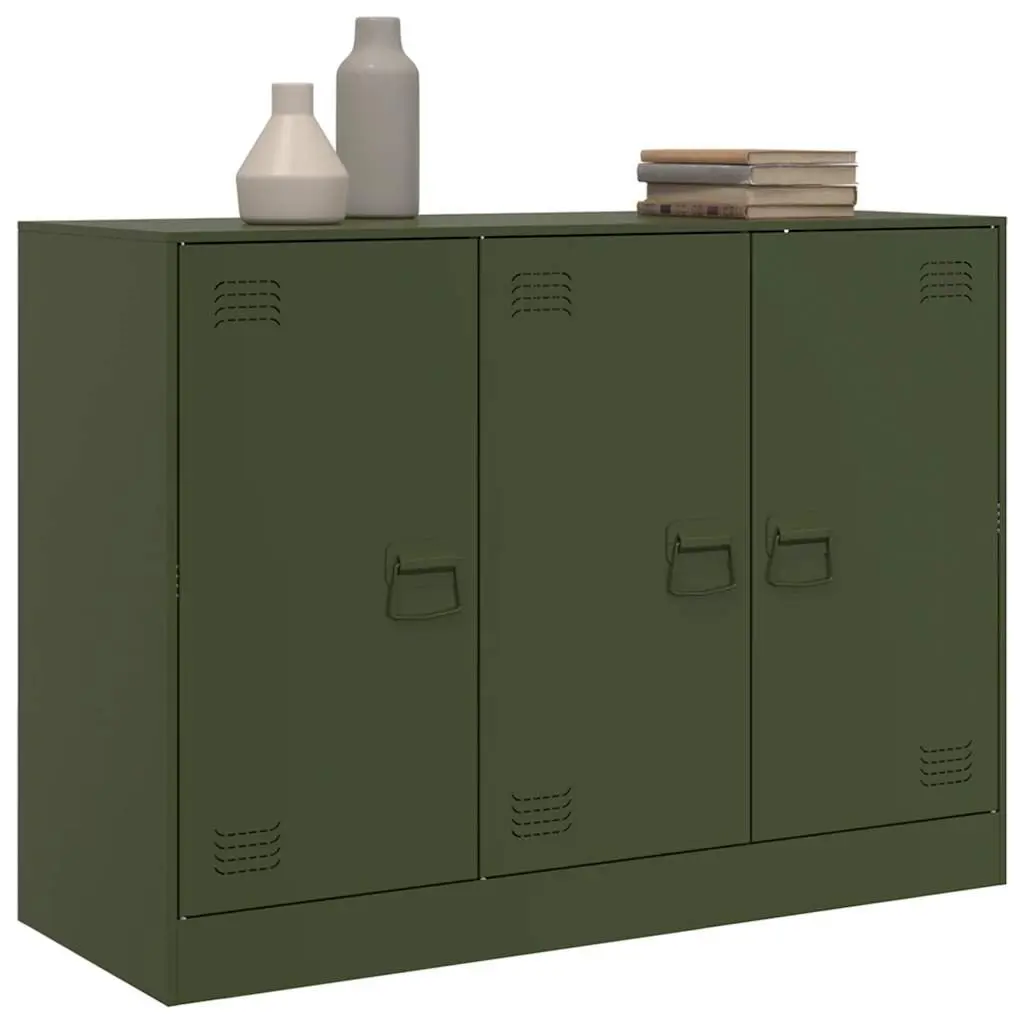 Olive Green Sideboard with Ample Storage