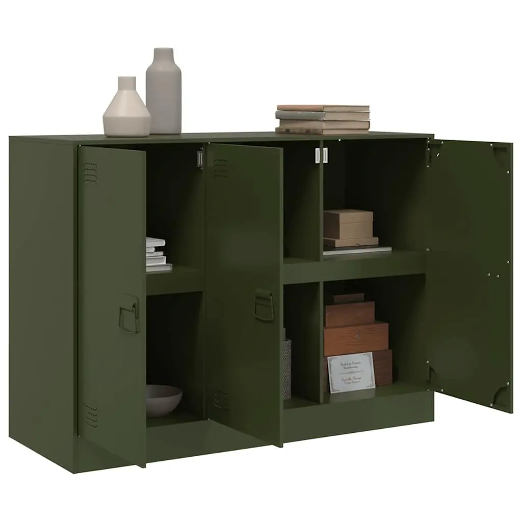 Olive Green Sideboard with Ample Storage