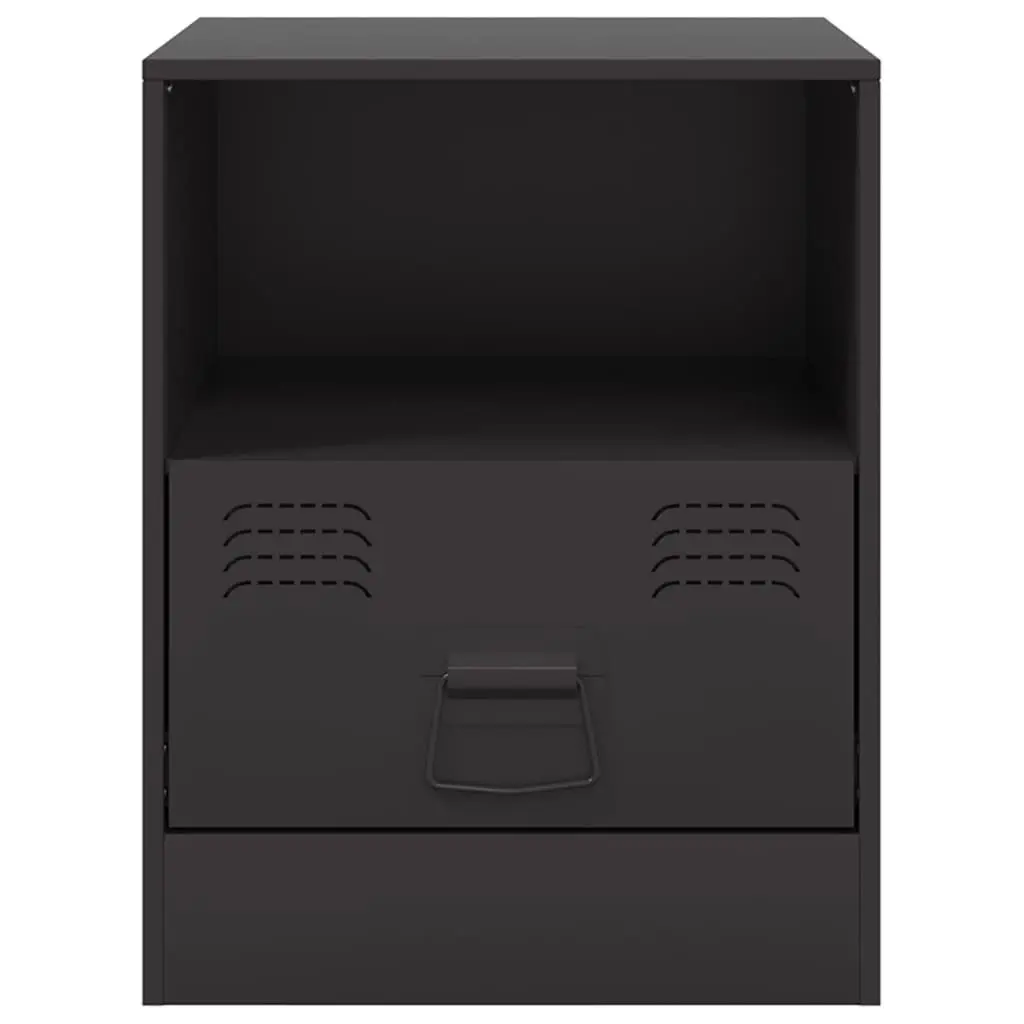 Bedside Cabinets Storage 34.5x39x44cm Black 2 Piece