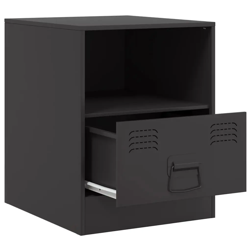 Bedside Cabinets Storage 34.5x39x44cm Black 2 Piece