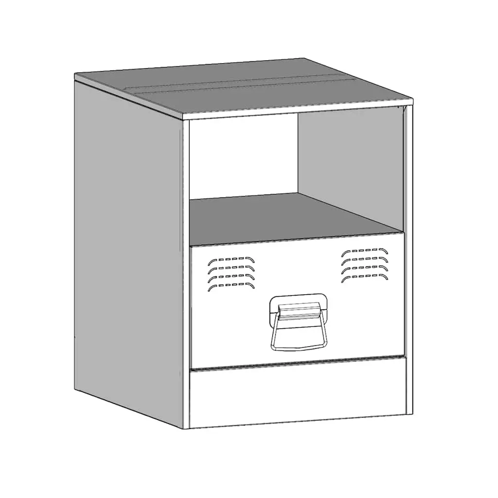 Bedside Cabinets Storage 34.5x39x44cm Black 2 Piece
