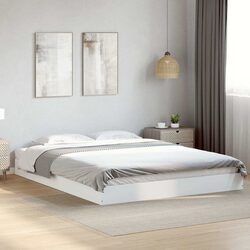 Comfortable 150x200 cm White Bed Frame with Quality Build