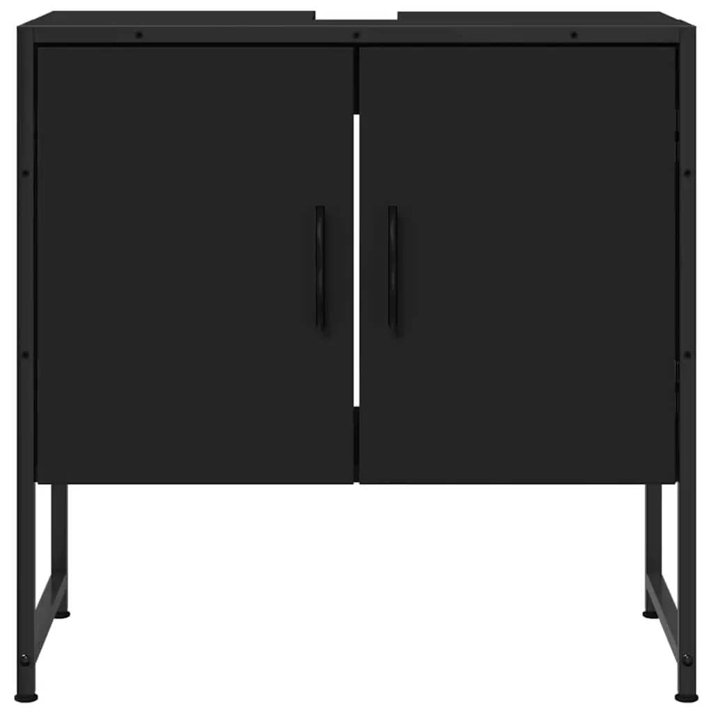 Bathroom Vanity Cabinet Under Sink Storage 60L x 33W x 60H cm Black