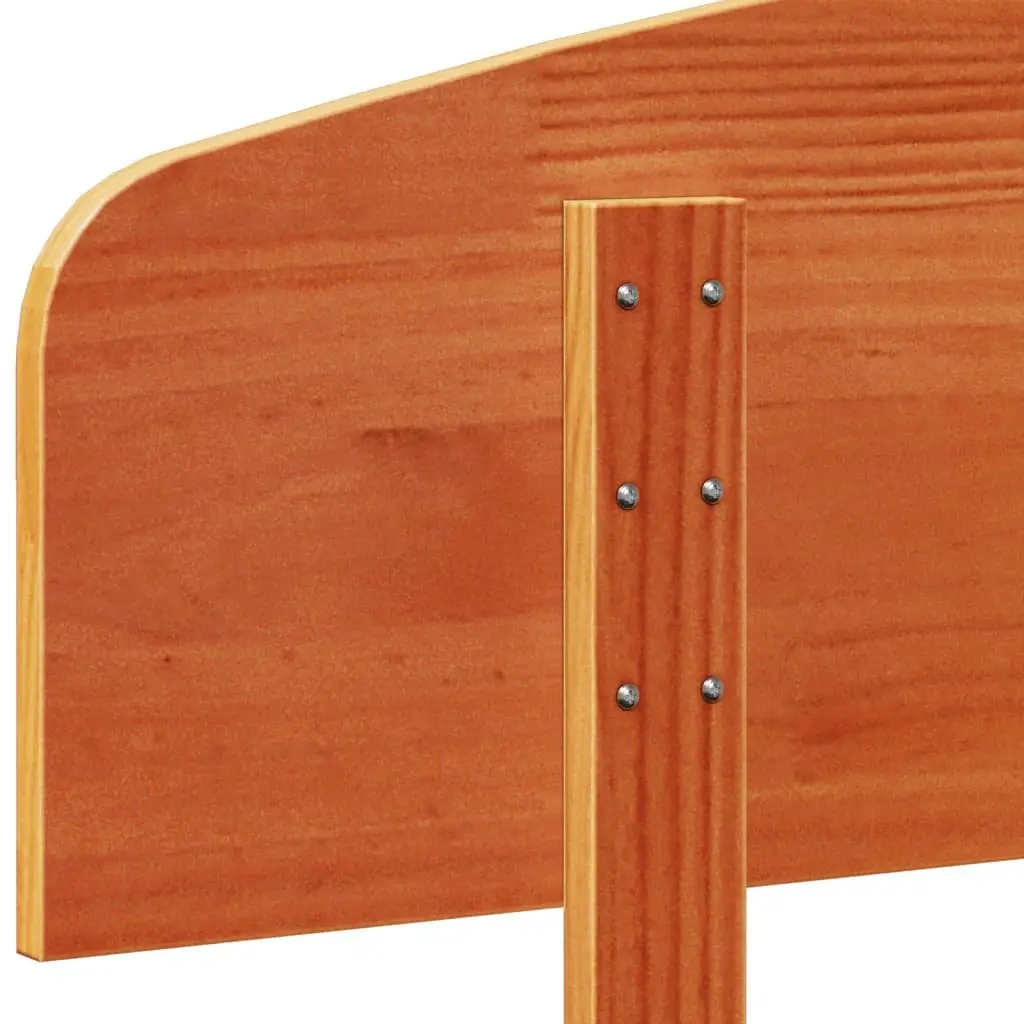 Solid Wood Pine Headboard 100 cm Brown Wax Bedroom Furniture