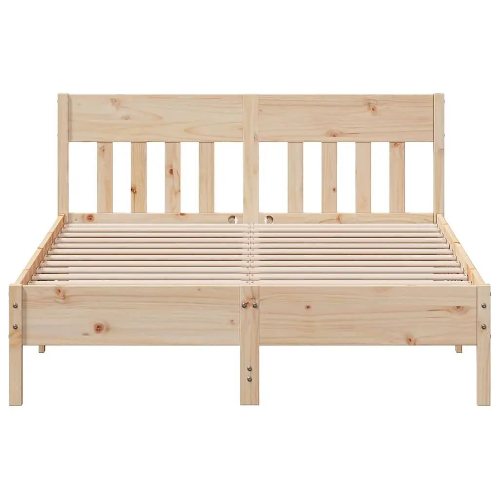 Wooden Bed Frame 150x200 cm with Headboard