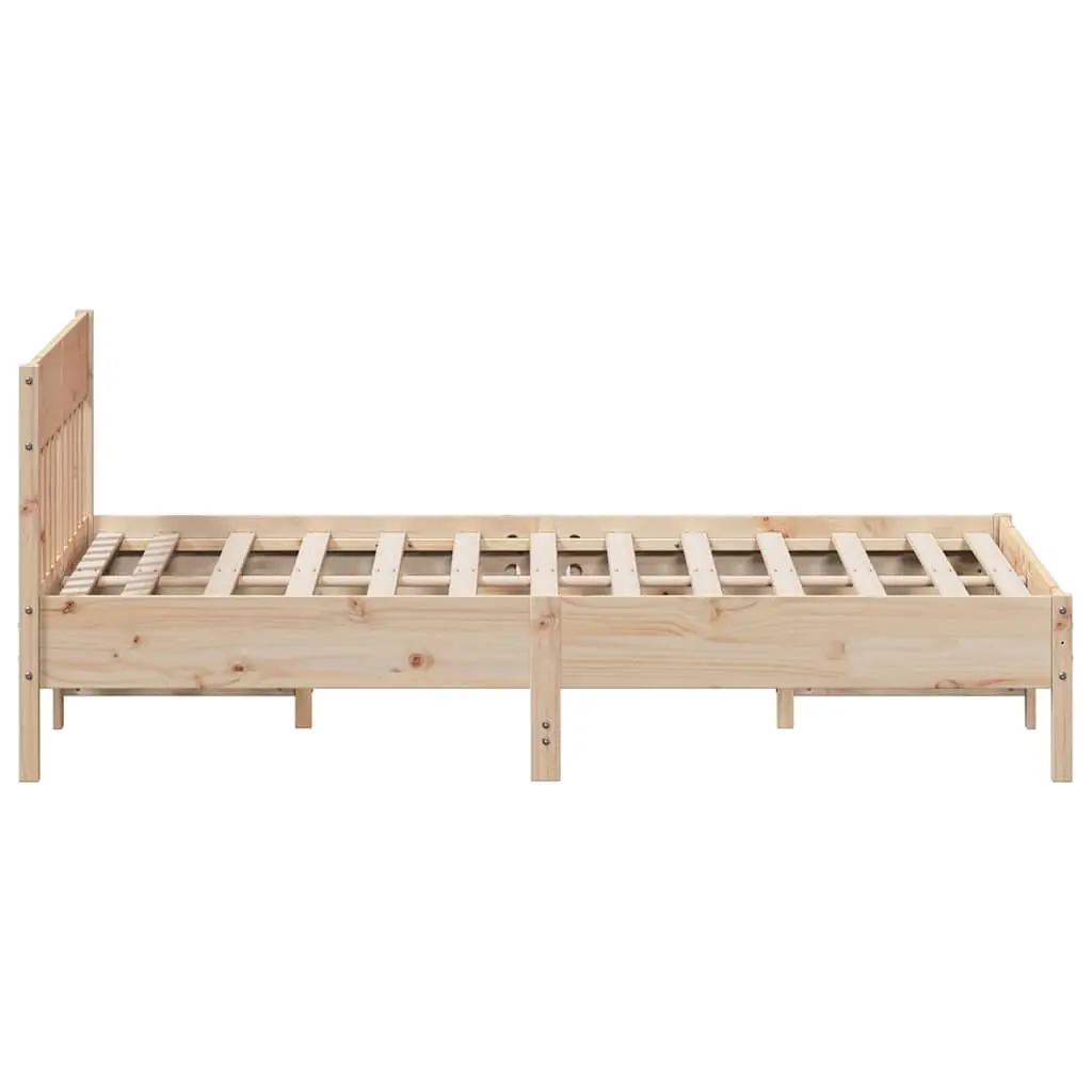 Wooden Bed Frame 150x200 cm with Headboard