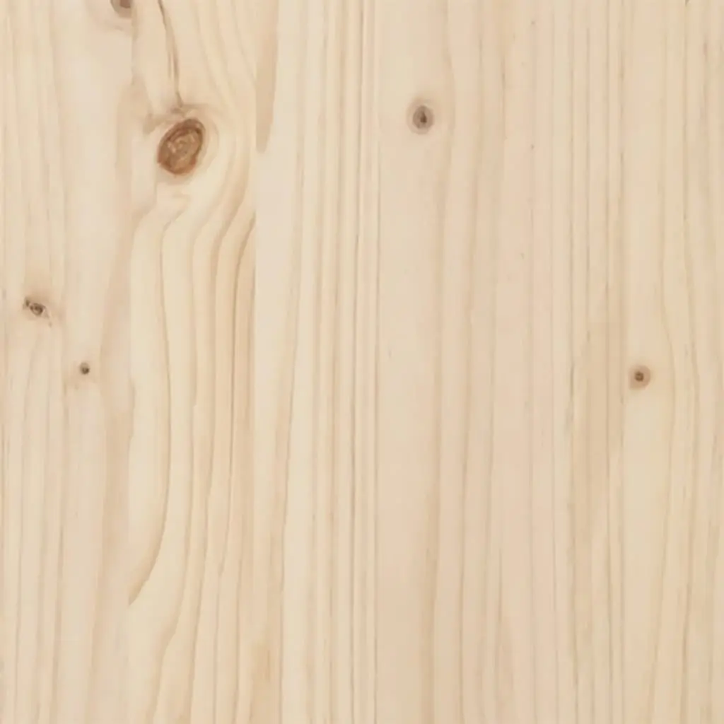 Pine Wood Bed Frame 90x190 cm with Headboard