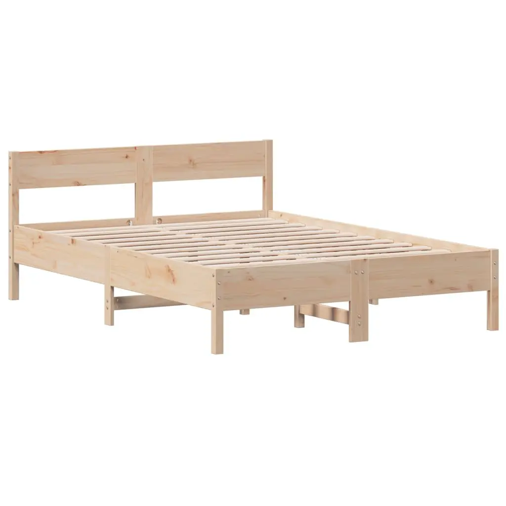 Solid Pine Bed Frame 150x200 cm