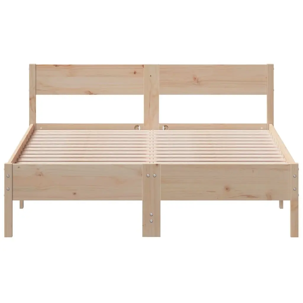 Solid Pine Bed Frame 150x200 cm
