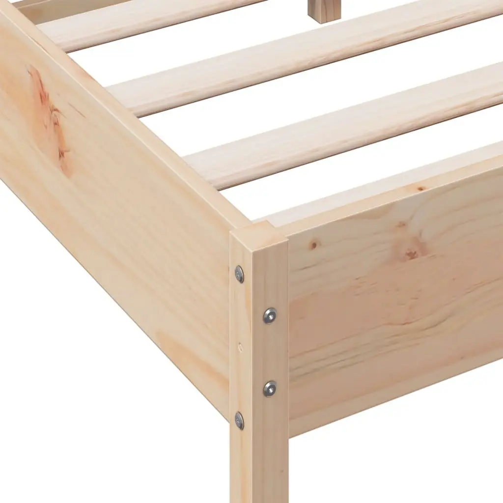 Solid Pine Bed Frame 150x200 cm