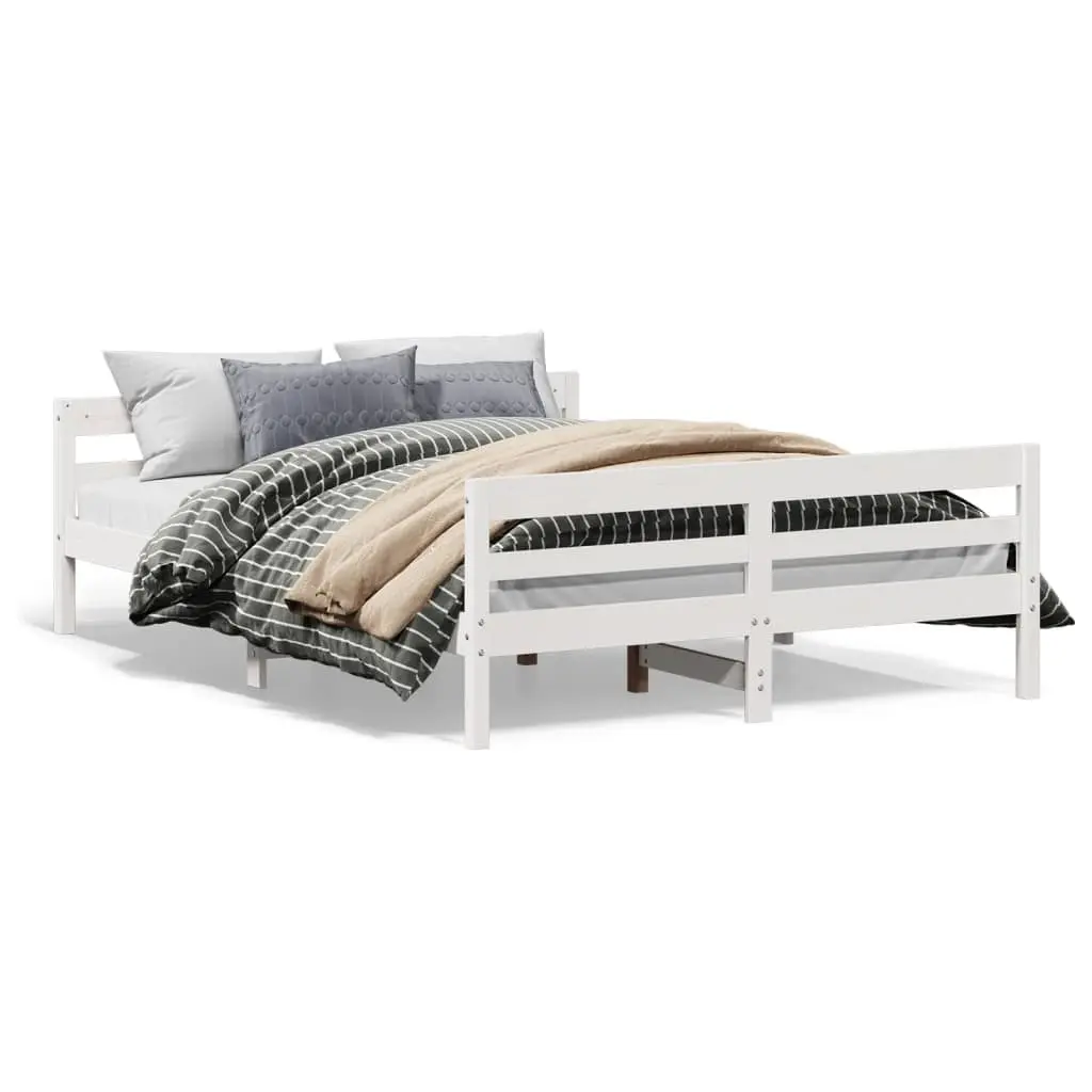 White Pine Double Bed Frame 137x187 cm