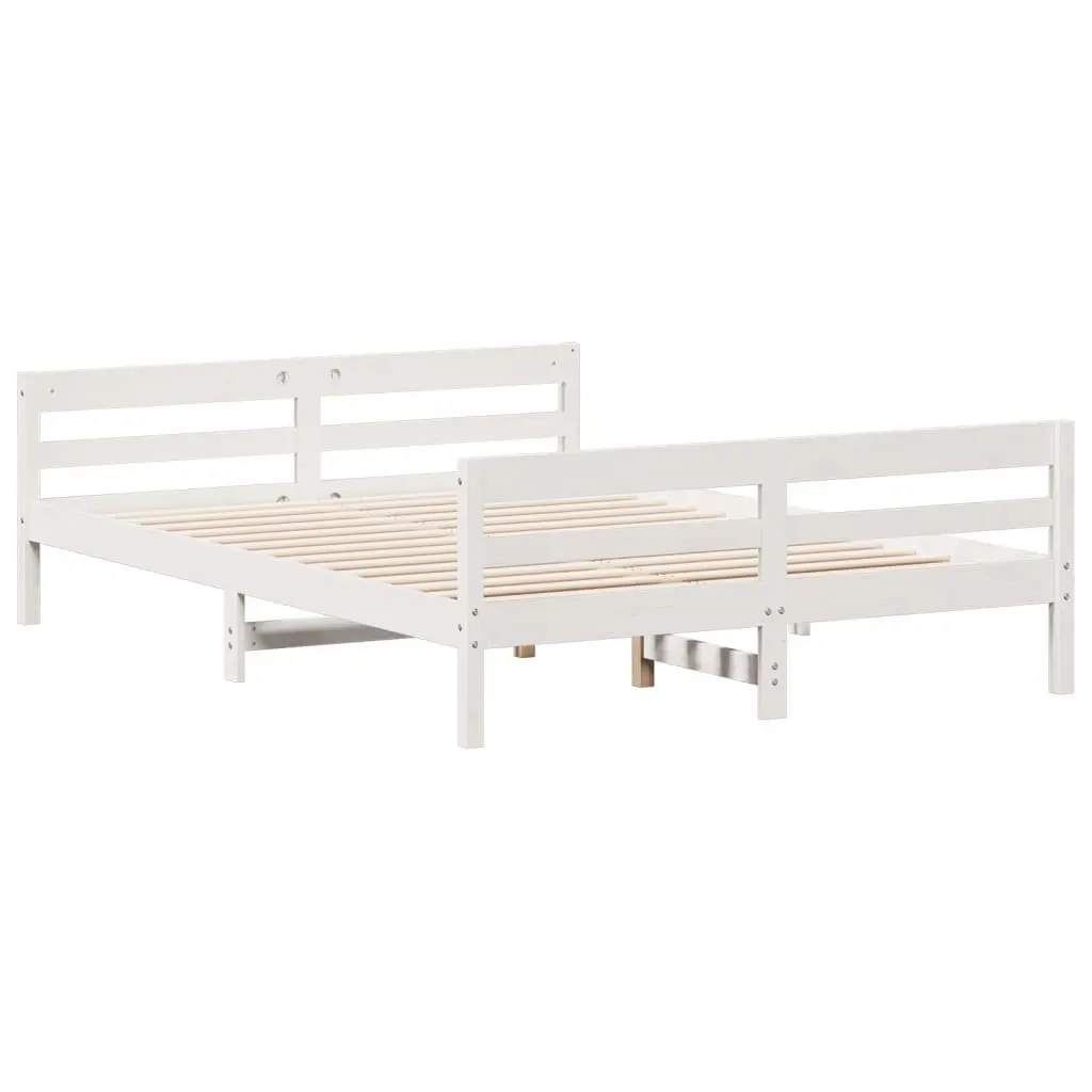 White Pine Double Bed Frame 137x187 cm