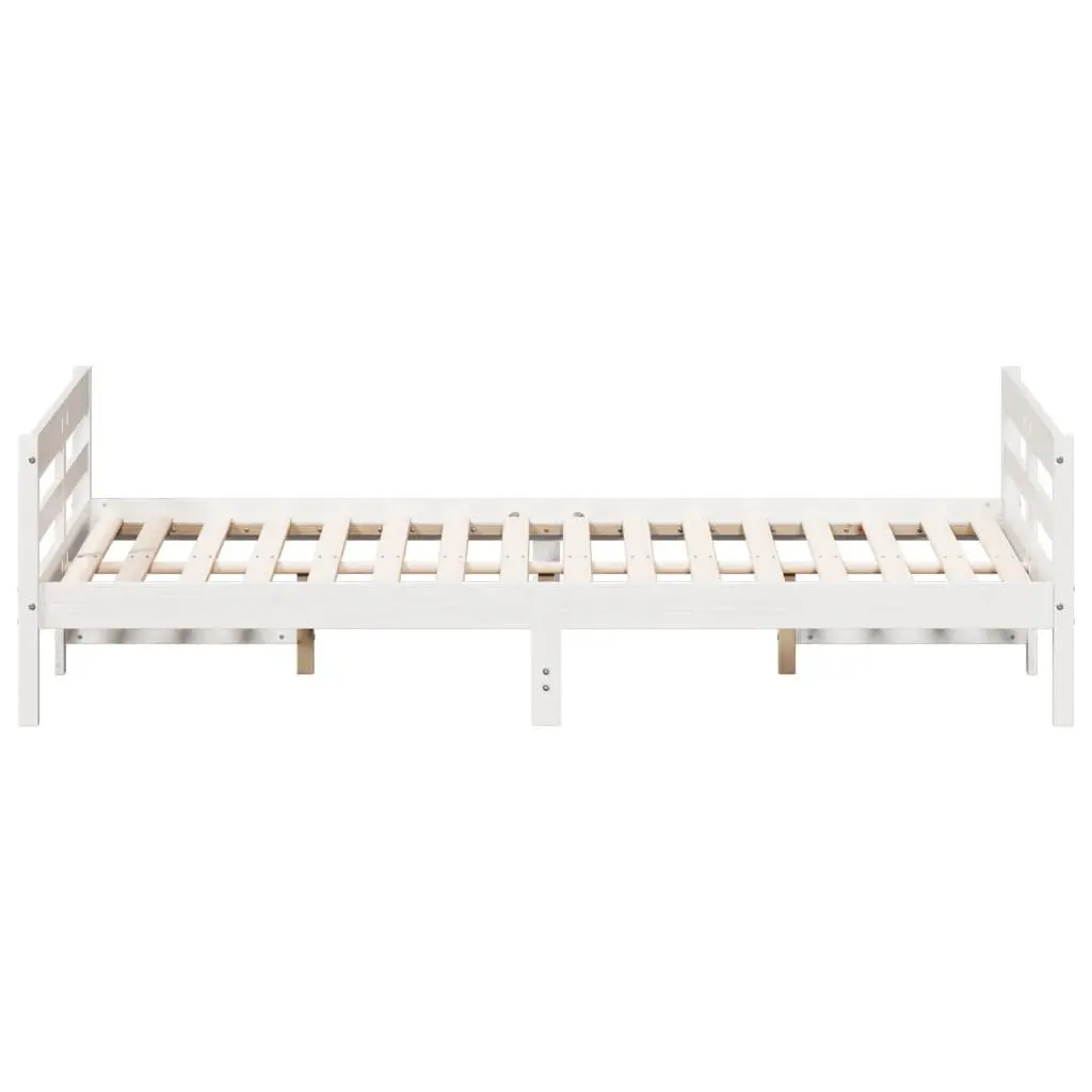 White Pine Double Bed Frame 137x187 cm