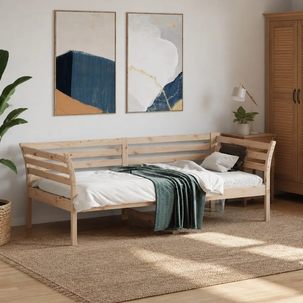 Solid Pine Day Bed Frame 90x190 cm